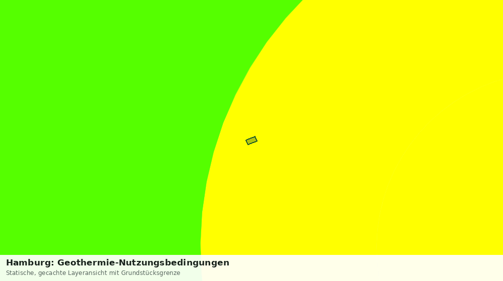 Statische Kartenansicht: Hamburg: Geothermie-Nutzungsbedingungen