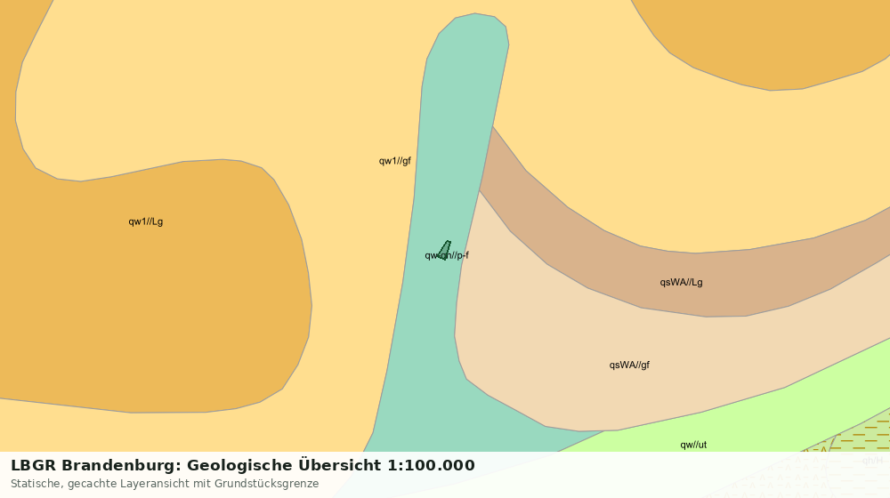 Statische Kartenansicht: LBGR Brandenburg: Geologische Übersicht 1:100.000