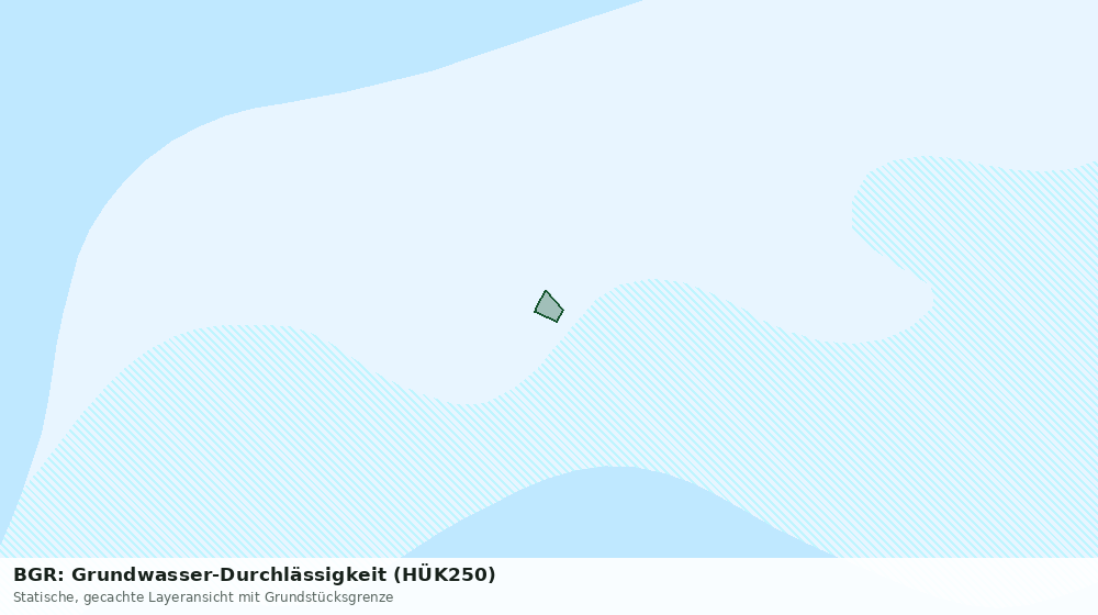 Statische Kartenansicht: BGR: Grundwasser-Durchlässigkeit (HÜK250)