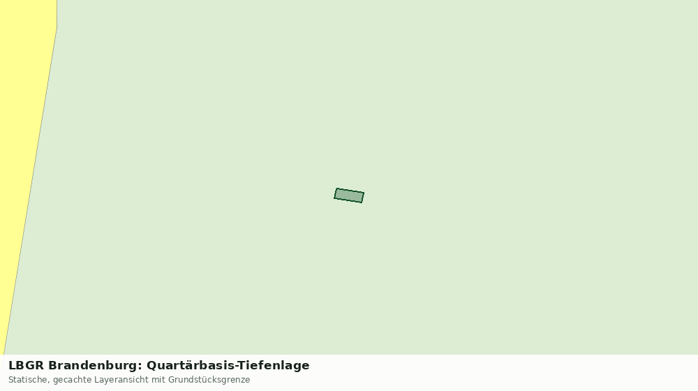 Statische Kartenansicht: LBGR Brandenburg: Quartärbasis-Tiefenlage
