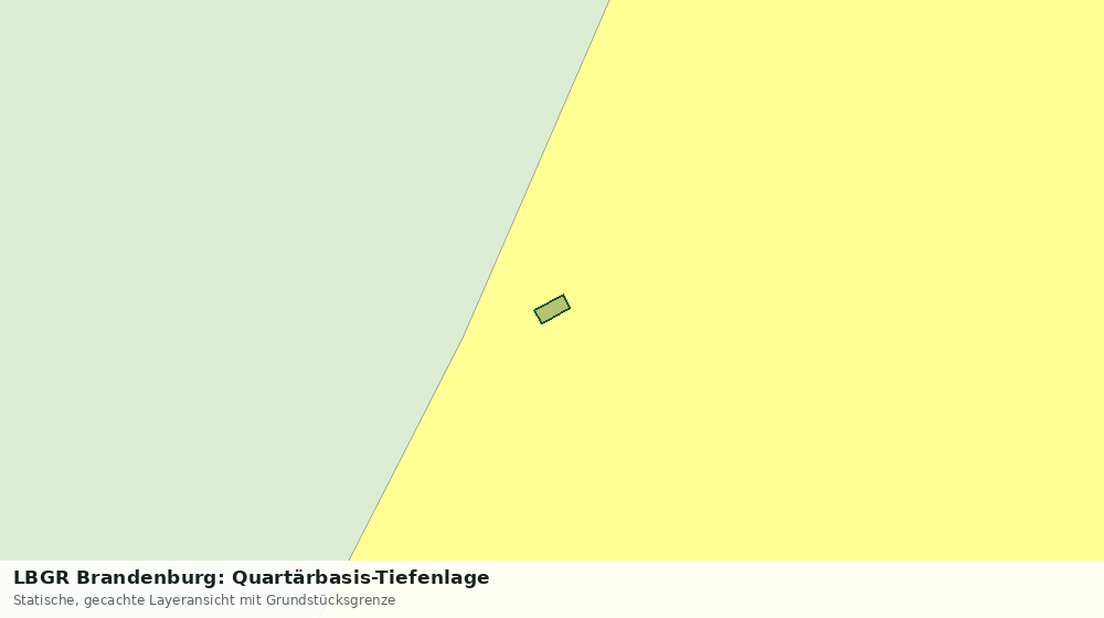 Statische Kartenansicht: LBGR Brandenburg: Quartärbasis-Tiefenlage
