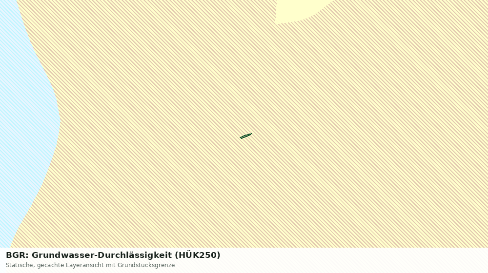 Statische Kartenansicht: BGR: Grundwasser-Durchlässigkeit (HÜK250)