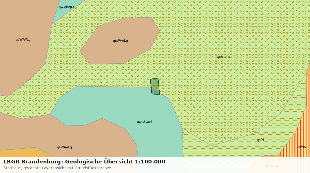 Statische Kartenansicht: LBGR Brandenburg: Geologische Übersicht 1:100.000