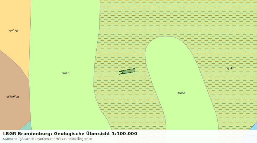 Statische Kartenansicht: LBGR Brandenburg: Geologische Übersicht 1:100.000