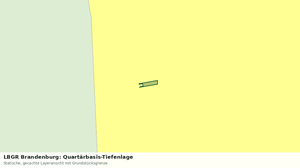 Statische Kartenansicht: LBGR Brandenburg: Quartärbasis-Tiefenlage
