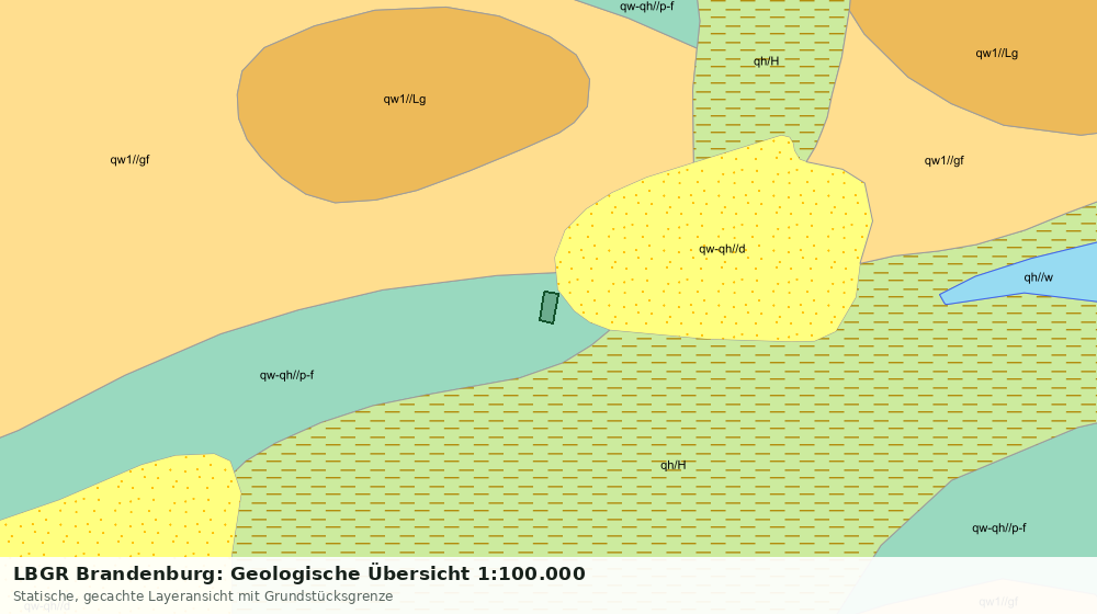 Statische Kartenansicht: LBGR Brandenburg: Geologische Übersicht 1:100.000