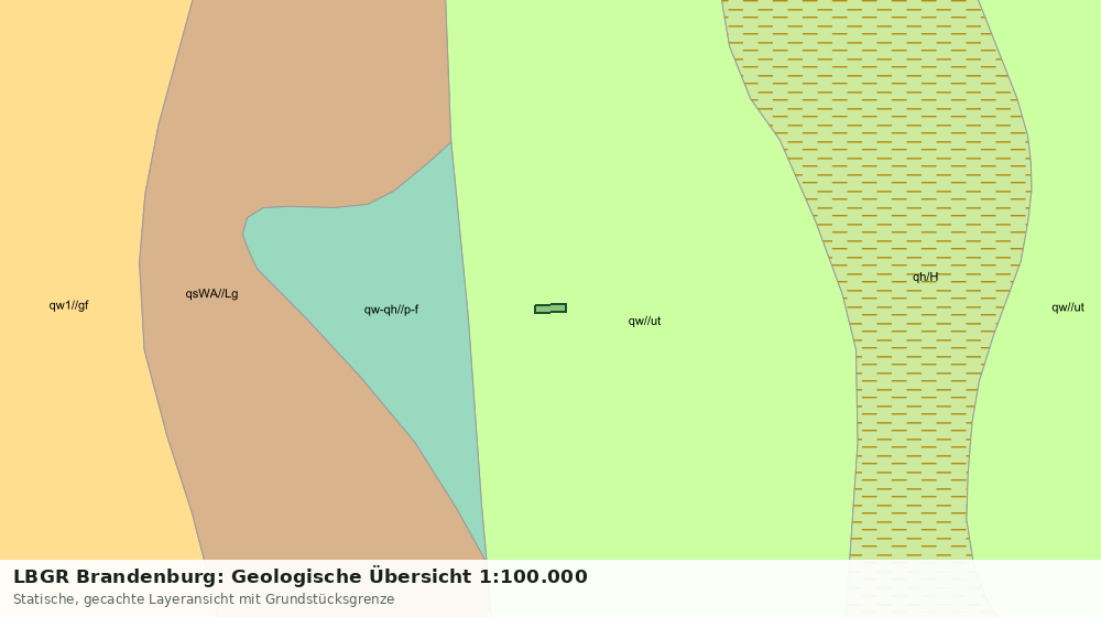 Statische Kartenansicht: LBGR Brandenburg: Geologische Übersicht 1:100.000