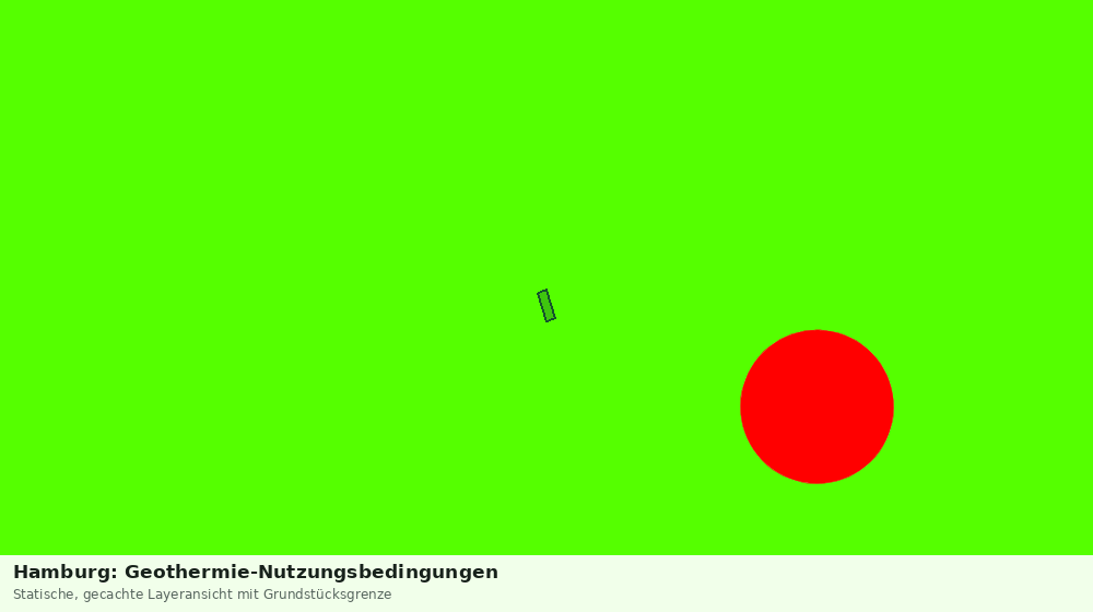Statische Kartenansicht: Hamburg: Geothermie-Nutzungsbedingungen