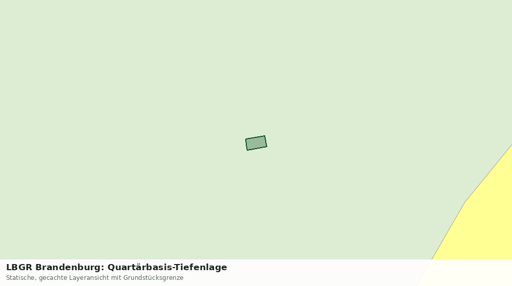 Statische Kartenansicht: LBGR Brandenburg: Quartärbasis-Tiefenlage