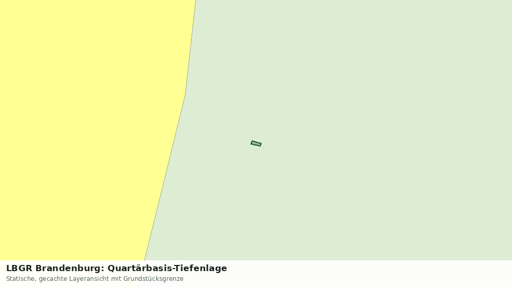 Statische Kartenansicht: LBGR Brandenburg: Quartärbasis-Tiefenlage