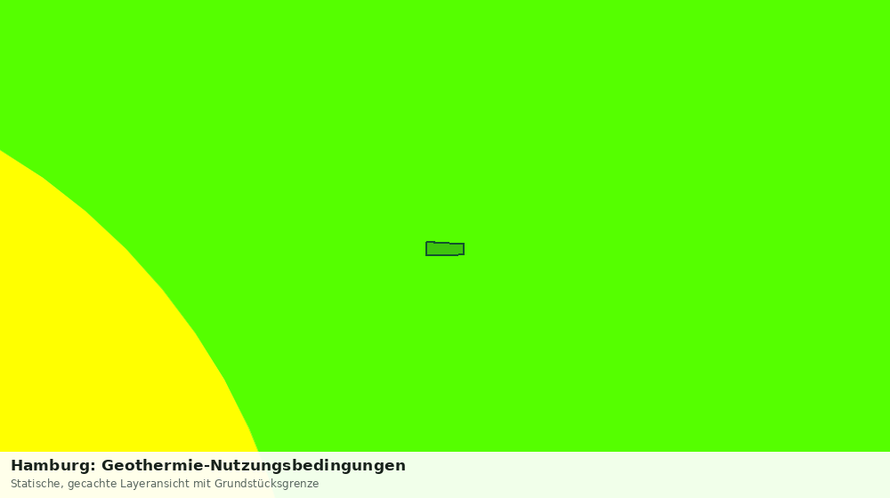 Statische Kartenansicht: Hamburg: Geothermie-Nutzungsbedingungen