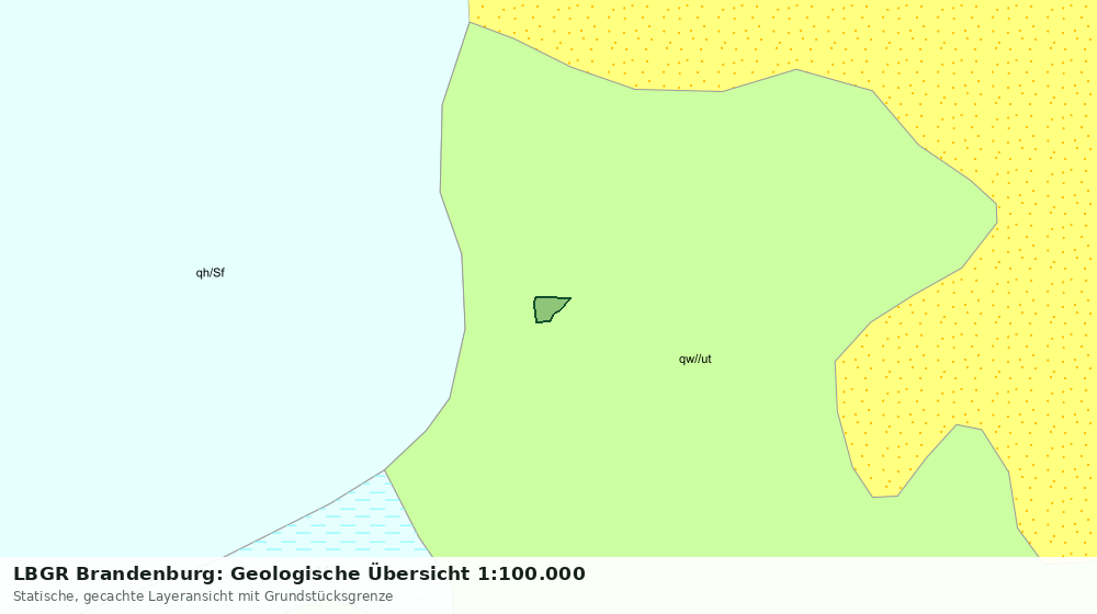 Statische Kartenansicht: LBGR Brandenburg: Geologische Übersicht 1:100.000