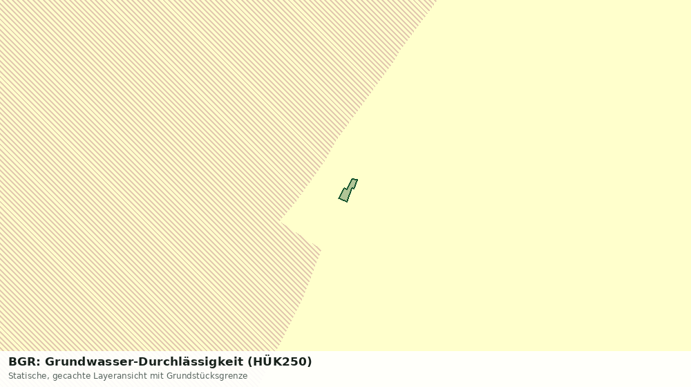 Statische Kartenansicht: BGR: Grundwasser-Durchlässigkeit (HÜK250)