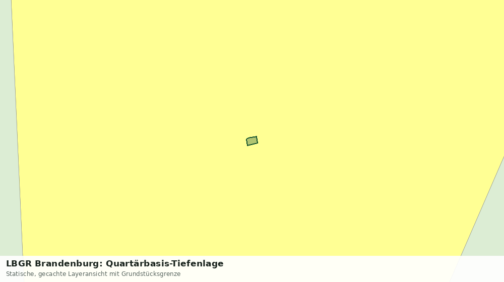 Statische Kartenansicht: LBGR Brandenburg: Quartärbasis-Tiefenlage