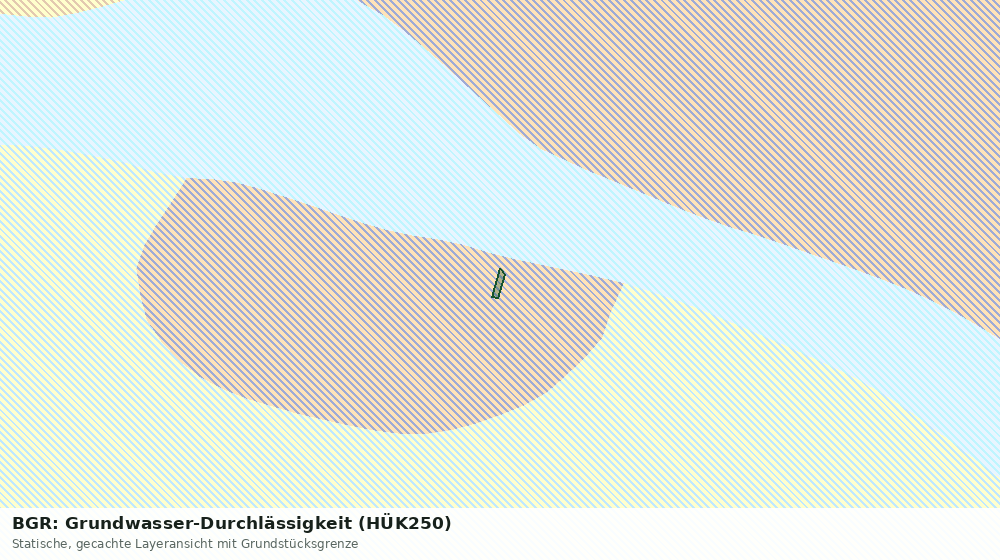 Statische Kartenansicht: BGR: Grundwasser-Durchlässigkeit (HÜK250)
