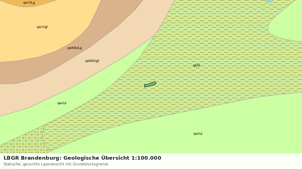 Statische Kartenansicht: LBGR Brandenburg: Geologische Übersicht 1:100.000