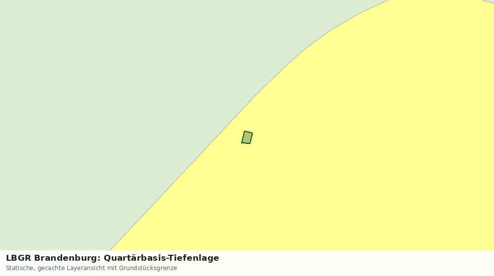 Statische Kartenansicht: LBGR Brandenburg: Quartärbasis-Tiefenlage