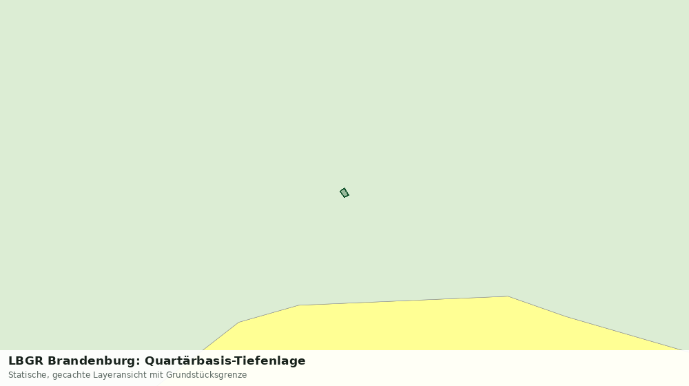 Statische Kartenansicht: LBGR Brandenburg: Quartärbasis-Tiefenlage