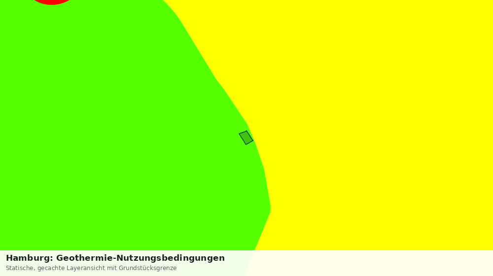 Statische Kartenansicht: Hamburg: Geothermie-Nutzungsbedingungen