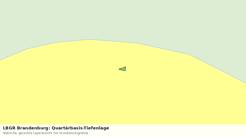 Statische Kartenansicht: LBGR Brandenburg: Quartärbasis-Tiefenlage