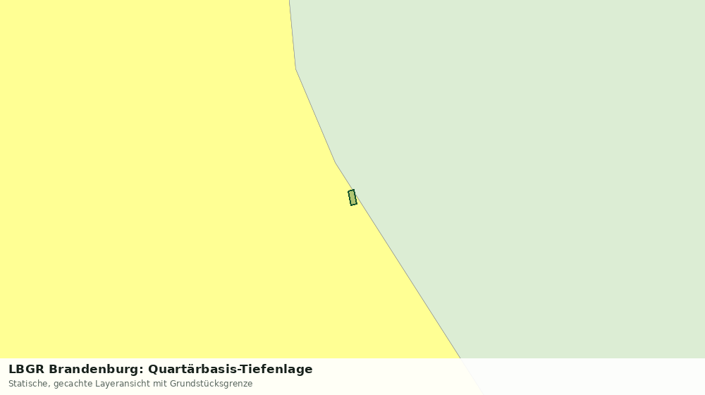 Statische Kartenansicht: LBGR Brandenburg: Quartärbasis-Tiefenlage
