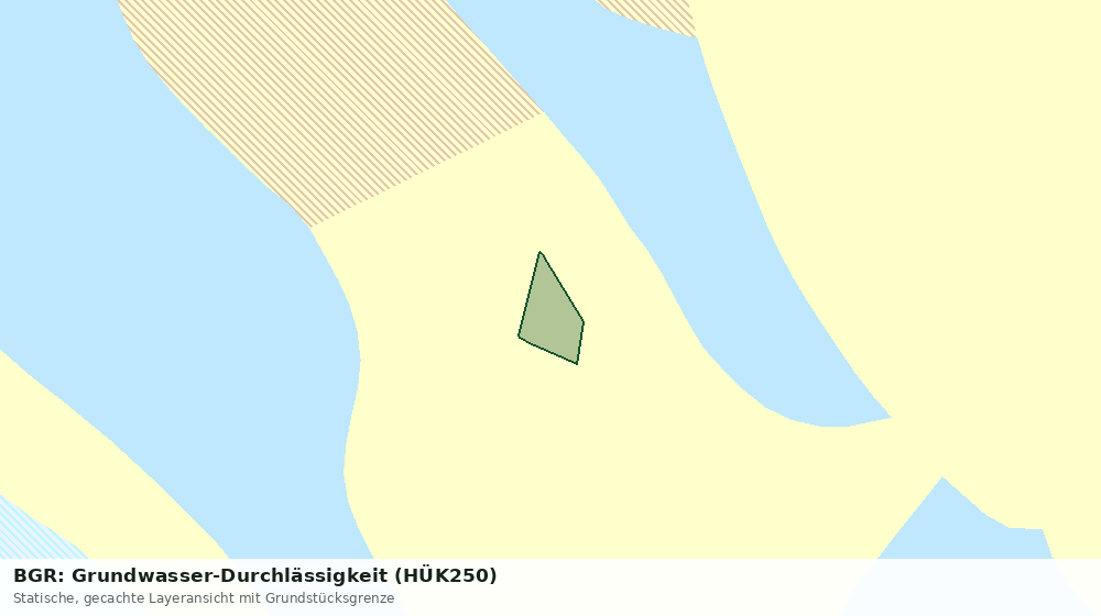 Statische Kartenansicht: BGR: Grundwasser-Durchlässigkeit (HÜK250)