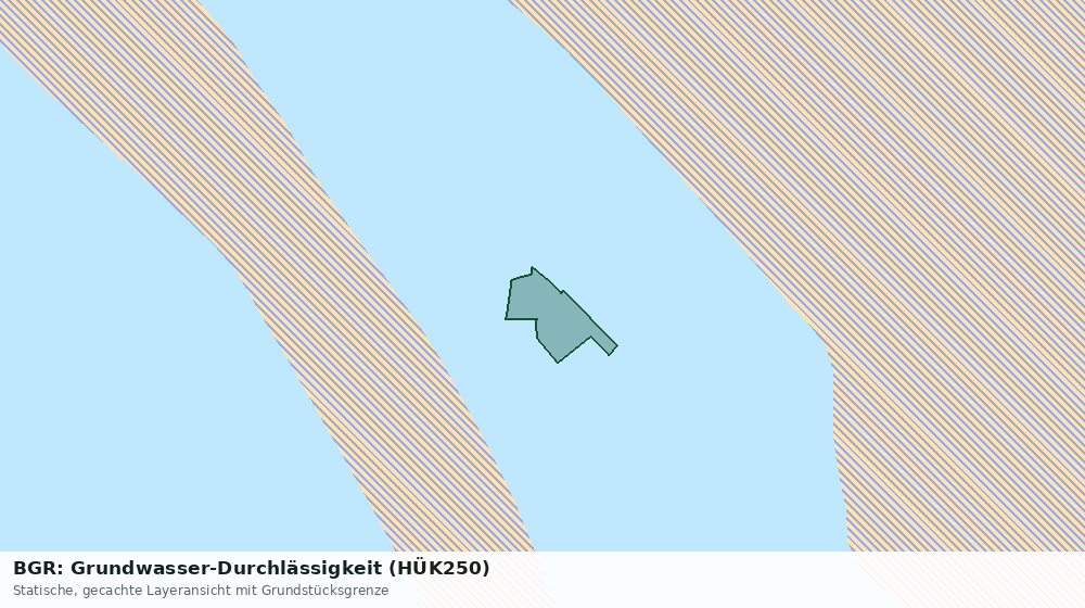 Statische Kartenansicht: BGR: Grundwasser-Durchlässigkeit (HÜK250)