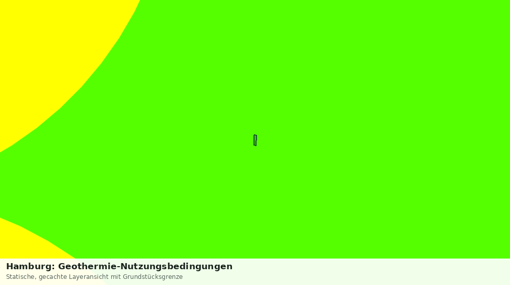Statische Kartenansicht: Hamburg: Geothermie-Nutzungsbedingungen