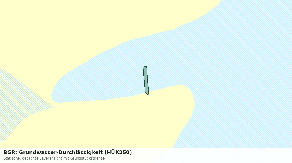 Statische Kartenansicht: BGR: Grundwasser-Durchlässigkeit (HÜK250)