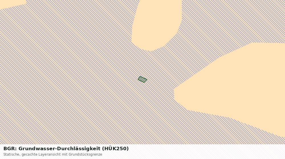 Statische Kartenansicht: BGR: Grundwasser-Durchlässigkeit (HÜK250)