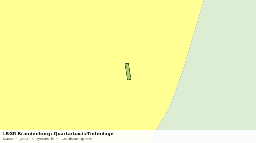 Statische Kartenansicht: LBGR Brandenburg: Quartärbasis-Tiefenlage