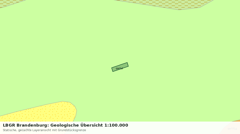 Statische Kartenansicht: LBGR Brandenburg: Geologische Übersicht 1:100.000