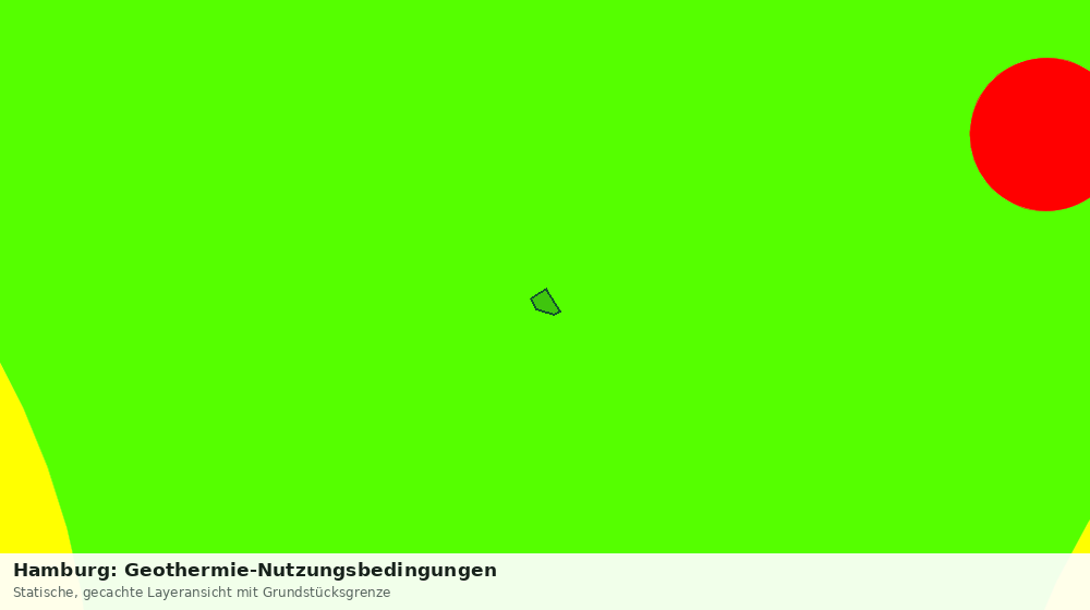 Statische Kartenansicht: Hamburg: Geothermie-Nutzungsbedingungen