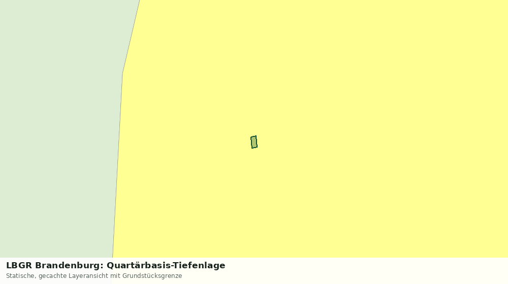 Statische Kartenansicht: LBGR Brandenburg: Quartärbasis-Tiefenlage