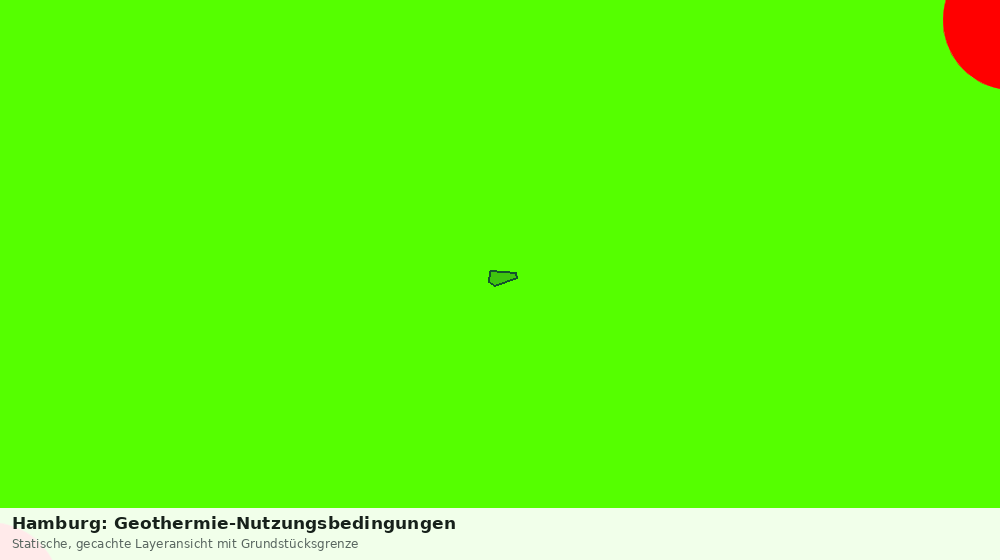 Statische Kartenansicht: Hamburg: Geothermie-Nutzungsbedingungen