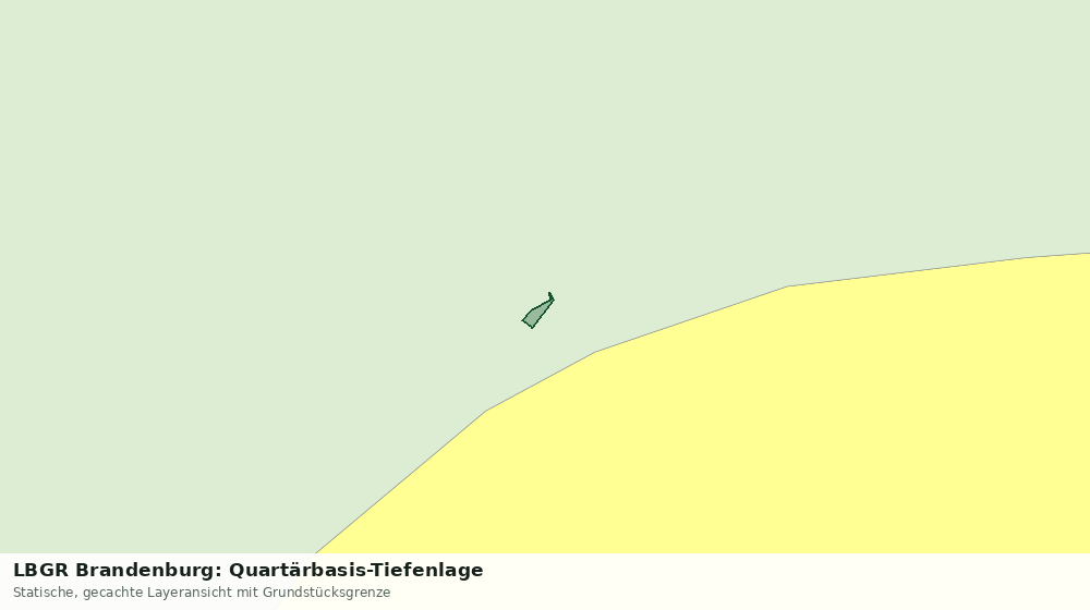 Statische Kartenansicht: LBGR Brandenburg: Quartärbasis-Tiefenlage