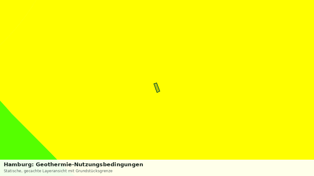 Statische Kartenansicht: Hamburg: Geothermie-Nutzungsbedingungen