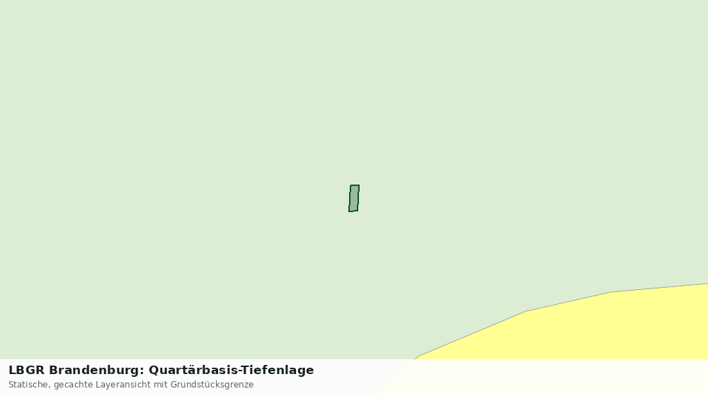 Statische Kartenansicht: LBGR Brandenburg: Quartärbasis-Tiefenlage