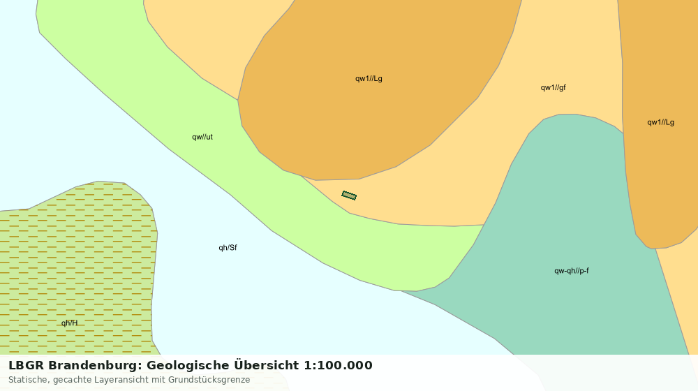 Statische Kartenansicht: LBGR Brandenburg: Geologische Übersicht 1:100.000