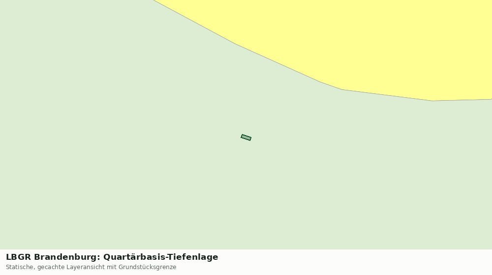 Statische Kartenansicht: LBGR Brandenburg: Quartärbasis-Tiefenlage