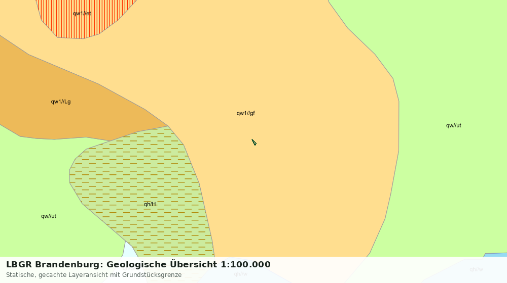 Statische Kartenansicht: LBGR Brandenburg: Geologische Übersicht 1:100.000