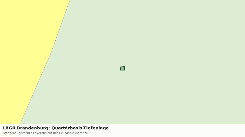 Statische Kartenansicht: LBGR Brandenburg: Quartärbasis-Tiefenlage