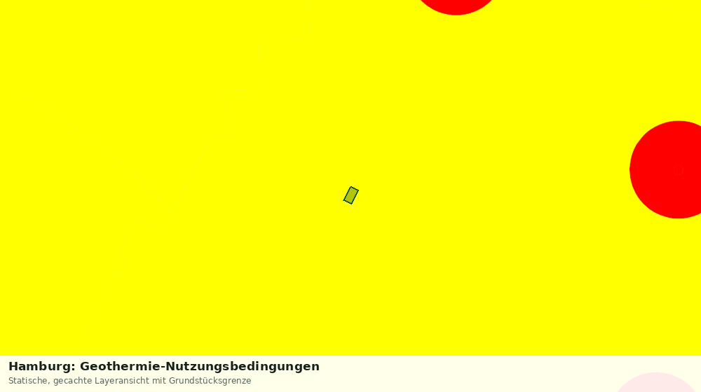 Statische Kartenansicht: Hamburg: Geothermie-Nutzungsbedingungen