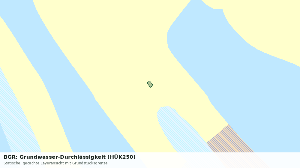 Statische Kartenansicht: BGR: Grundwasser-Durchlässigkeit (HÜK250)
