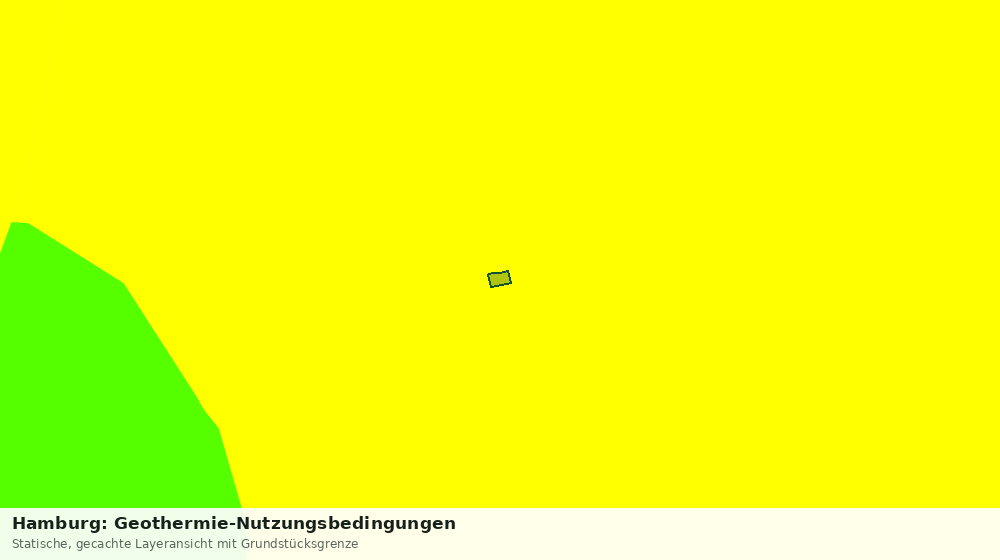Statische Kartenansicht: Hamburg: Geothermie-Nutzungsbedingungen