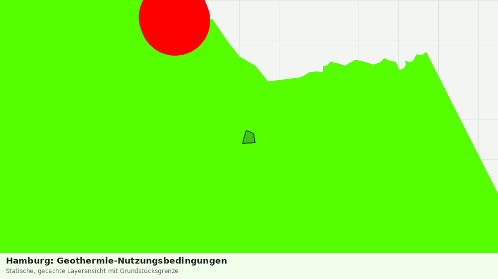 Statische Kartenansicht: Hamburg: Geothermie-Nutzungsbedingungen