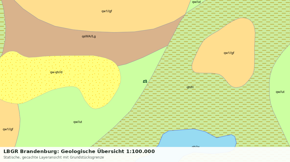 Statische Kartenansicht: LBGR Brandenburg: Geologische Übersicht 1:100.000