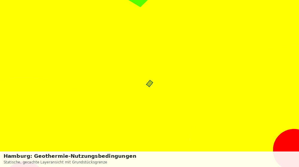 Statische Kartenansicht: Hamburg: Geothermie-Nutzungsbedingungen