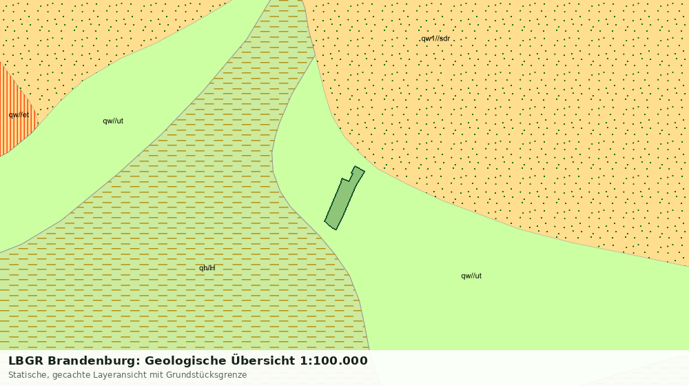 Statische Kartenansicht: LBGR Brandenburg: Geologische Übersicht 1:100.000