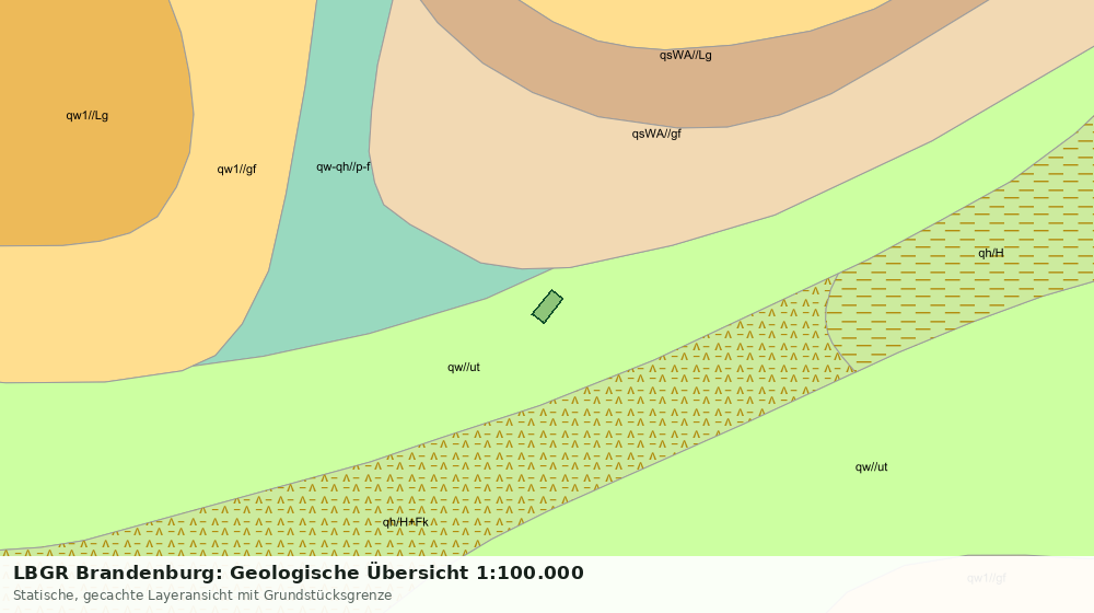 Statische Kartenansicht: LBGR Brandenburg: Geologische Übersicht 1:100.000